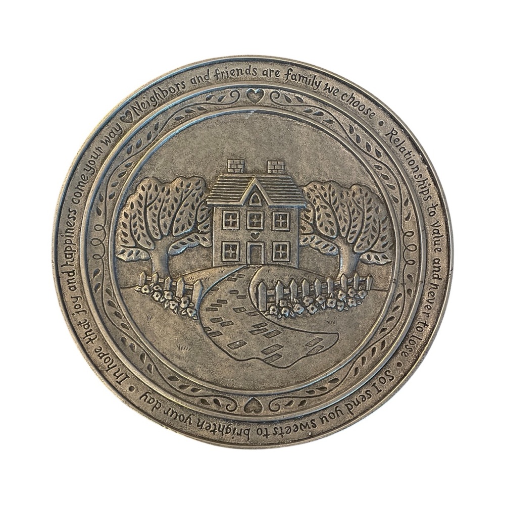 Vintage Carson Statesmetal Friendship Plate - Freeport, PA